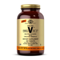 Железо, Formula V VM - 75 Iron-Free, Solgar, 180 таблеток
