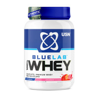 Сывороточный протеин, Blue Lab 100% Whey, USN, 908 г (Клубника)