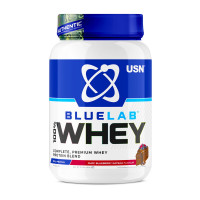Сывороточный протеин, Blue Lab 100% Whey, USN, 908 г (Шоколадно-черничный торт)