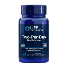 Витамины и минералы, Two-Per-Day Capsules, Life Extension, 60 капсул