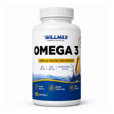 Омега-3, Omega-3 350 mg, Willmax, 90 капсул