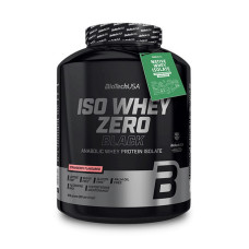 Ізолят протеїну, Iso Whey Zero Black, BioTech, 1,816 кг (Полуниця)