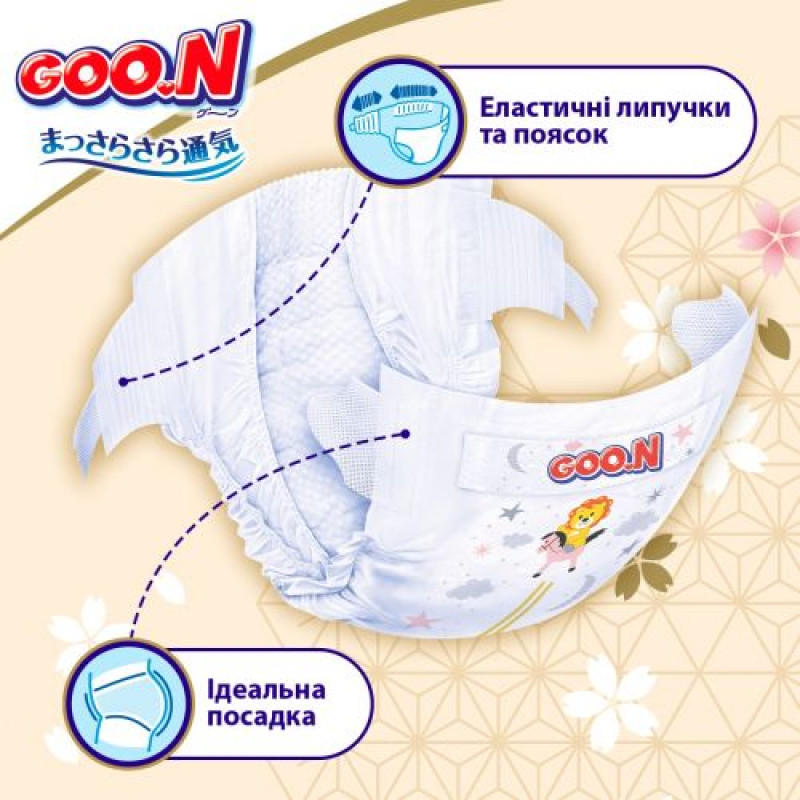 Подгузники Goo.N Premium Soft для детей (размер 4(L), 9-14 кг, 52 шт.)