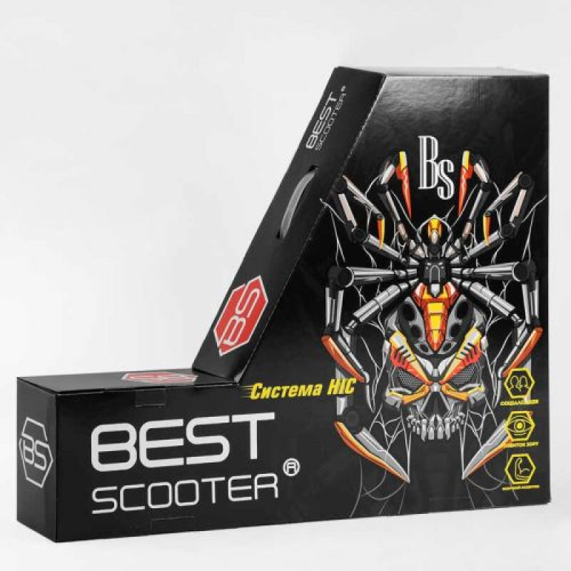 Самокат трюковий "Best Scooter" (HIC-система, ПЕГИ, алюмінієвий диск та дека, АНОДОВАНЕ ФАРБУВАННЯ, колеса PU, d = 110мм, ширина керма - 60 см)