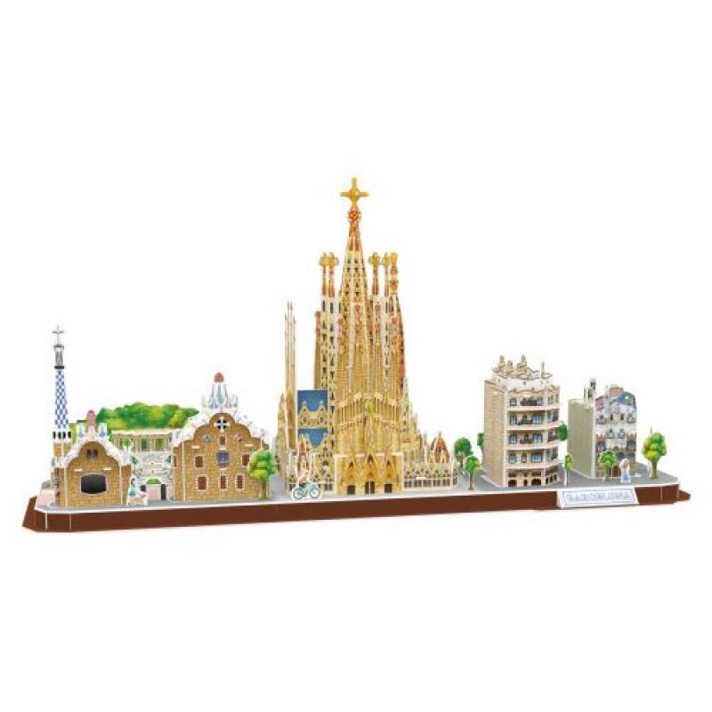 ТРЕХМЕРНАЯ ГОЛОВОЛОМКА-КОНСТРУКТОР CITY LINE BARCELONA