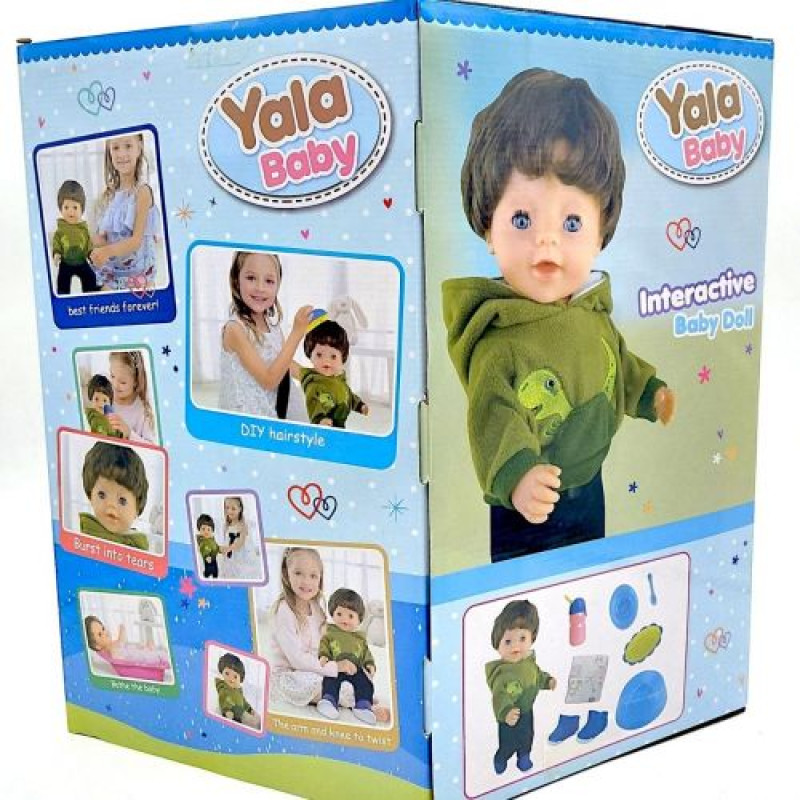 Пупс "Yala Baby" 45 см (БІЛА ШАПОЧКА)
