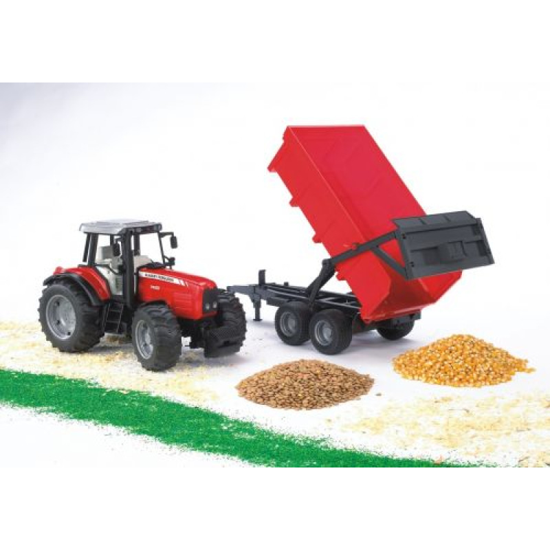 Набір іграшковий. Трактор Massey Ferguson 7480 з причепом