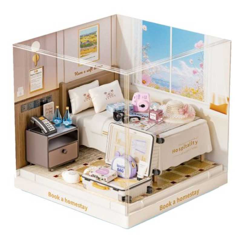 Конструктор-румбокс MINI HOUSE серії "Інтерʼєр Міні" – ГОТЕЛЬНИЙ НОМЕР