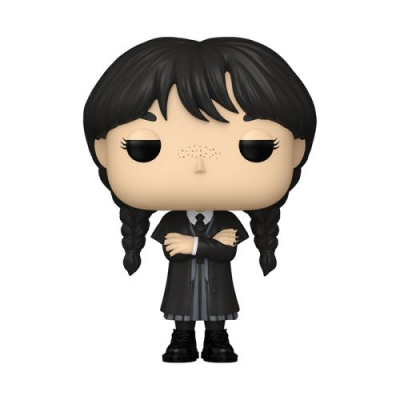 Игровая фигурка Funko POP! серии Уэнздей - Уэнздей (черное пальто)