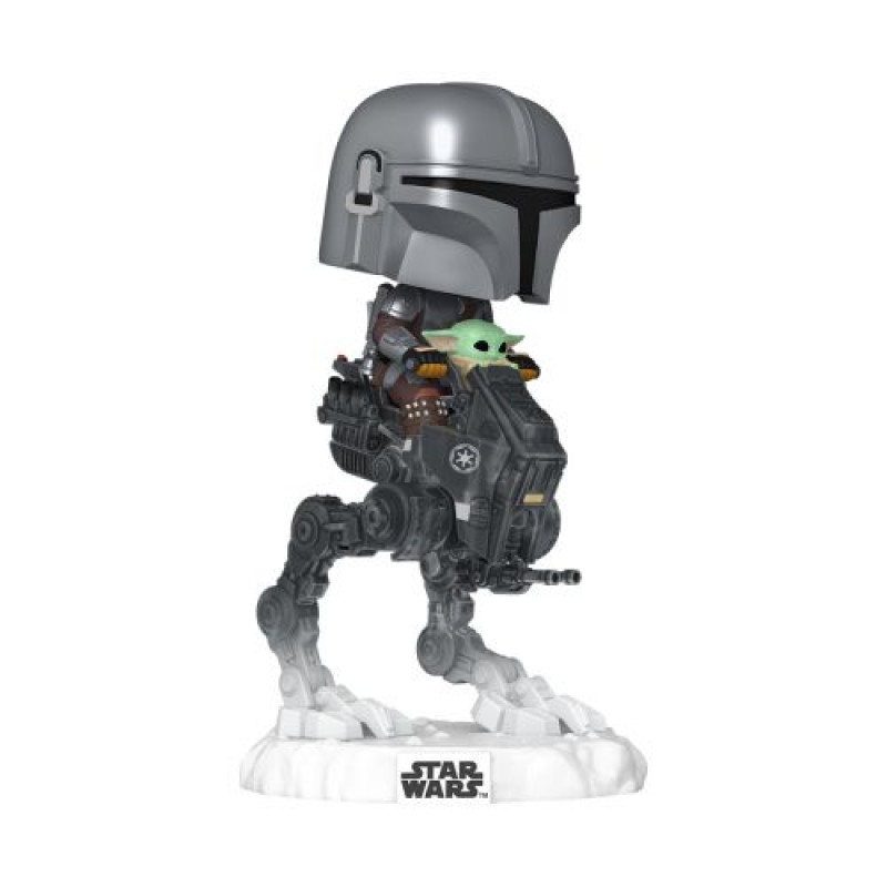 Игровая фигурка Funko POP! Rides серии Мандалорец и Грогу - Мандо с Грогу на вездеходе