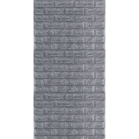 R017-2 Панель стеновая в рулоне 3D 700х3080х2мм Серый Кирпич (D) SW-00002535