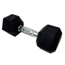 Гантель шестигранна обгумована HouseFit DD 6442 7 кг (К00012796)