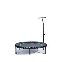 Батут с ручкой LivePro TRAMPOLINE WITH HANDLE, сталь, полиэфир, латексные резинки, чёрный/синий