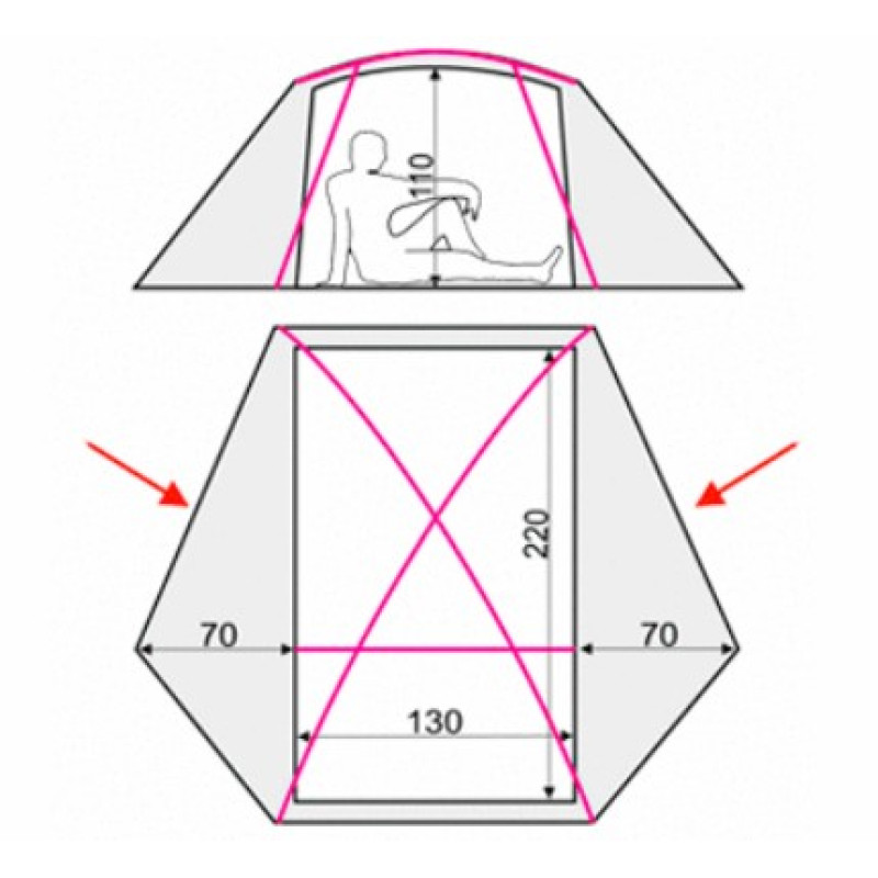Намет Terra Incognita Adria 2 Alu
