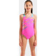 Купальник закритий для дівчат Arena LINES SWIMSUIT SWIM PRO BACK L рожевий, бірюзовий Діт 116 см