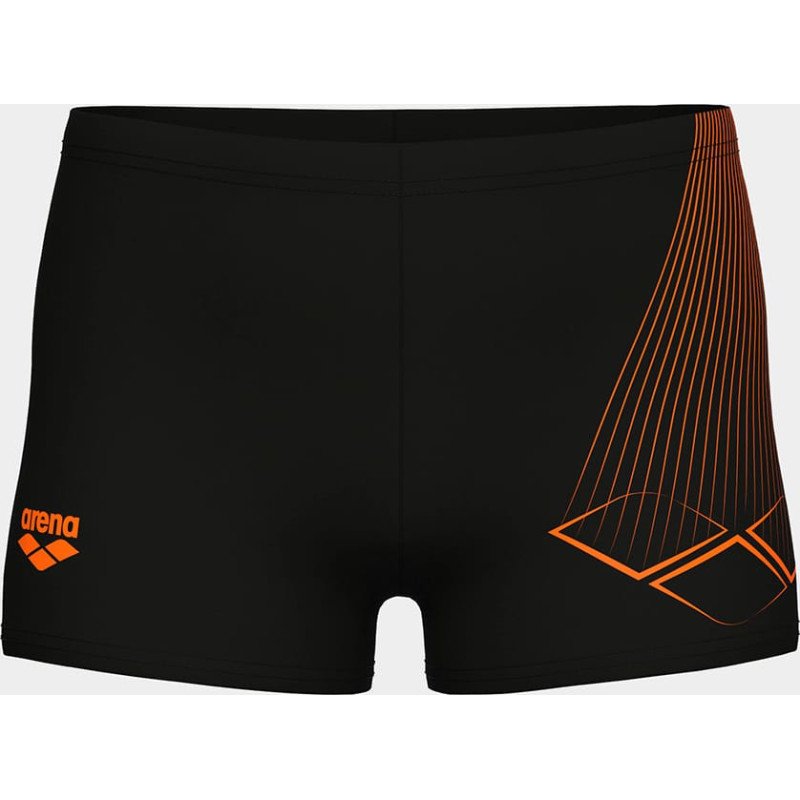 Плавки-шорти для хлопчиків Arena BRIGHT SWIM SHORT чорний, помаранчевий Діт 140 см