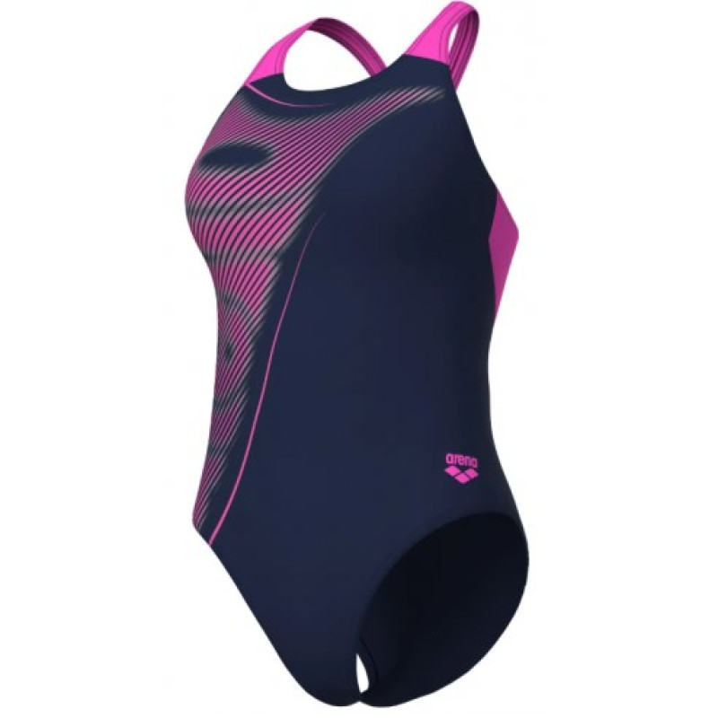 Купальник закритий для жінок Arena BRIGHT GLARE SWIMSUIT V BACK