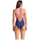 Купальник закритий для жінок Arena BRIGHT GLARE SWIMSUIT V BACK