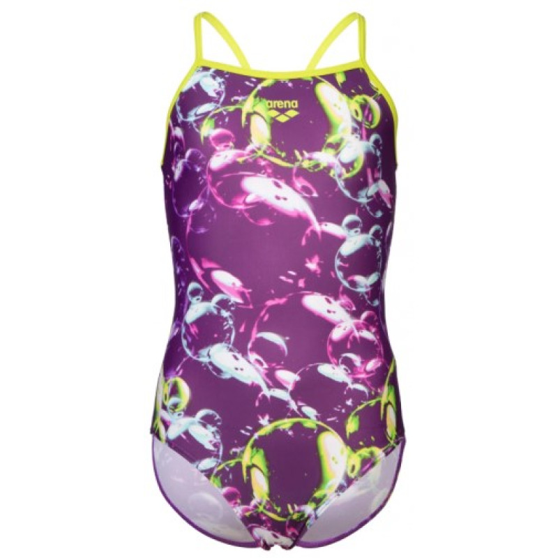 Купальник закритий для дівчат Arena SOAP BUBBLES SWIMSUIT LIGHT DR