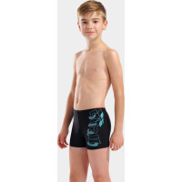 Плавки-шорти для хлопчиків Arena TALES SWIM SHORT чорний, бірюзовий Діт 140 см