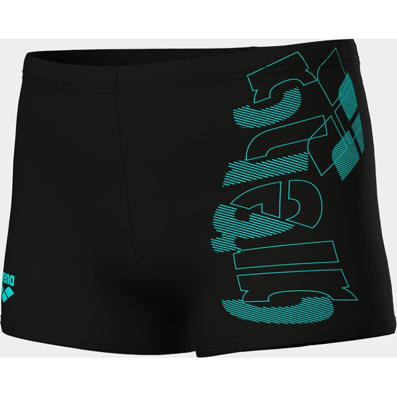 Плавки-шорти для хлопчиків Arena TALES SWIM SHORT чорний, бірюзовий Діт 140 см