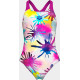Купальник закритий для дівчат Arena SPRAYING SWIMSUIT SWIM PRO BAC білий, рожевий Діт 116 см