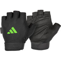 Рукавички для тренінгу Adidas Essential Adjustable Gloves чорний, зелений Уні XL