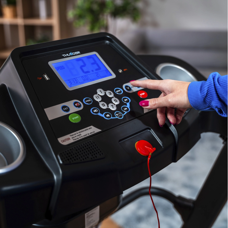 Бігова доріжка електрична THUNDER ICON-D-BLACK