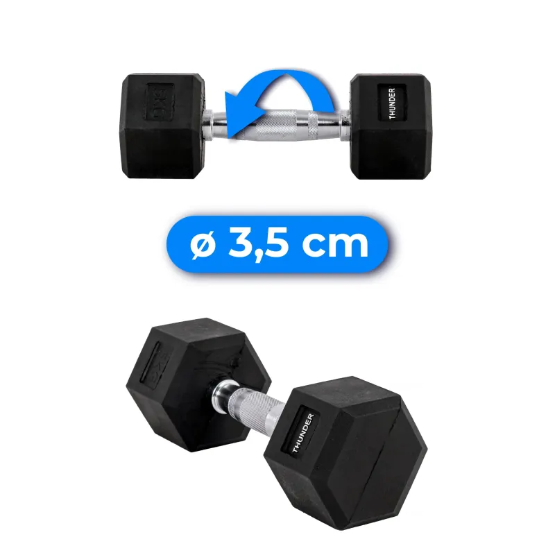 Гантель шестигранна THUNDER 5 кг
