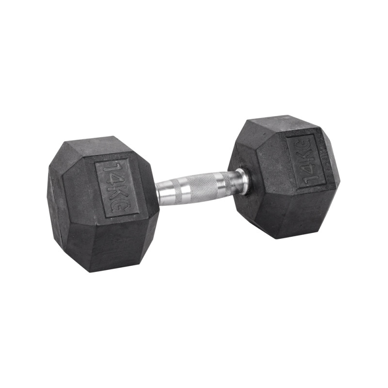 Гантель шестигранна inSPORTline Hexsteel 14 кг Гантель шестигранна inSPORTline Hexsteel 14 кг
