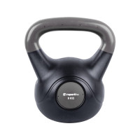 Гиря Insportline Vin-Bell Dark, 9 кг, чугун/винил, черная