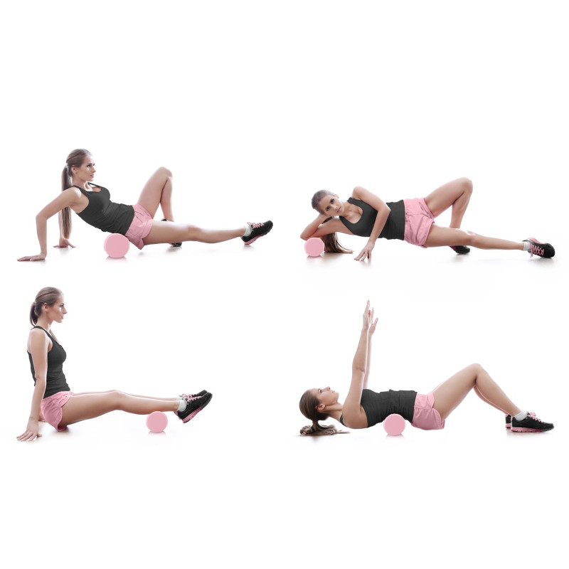 Валик для тренувань Neo Sport NS-963 рожевий