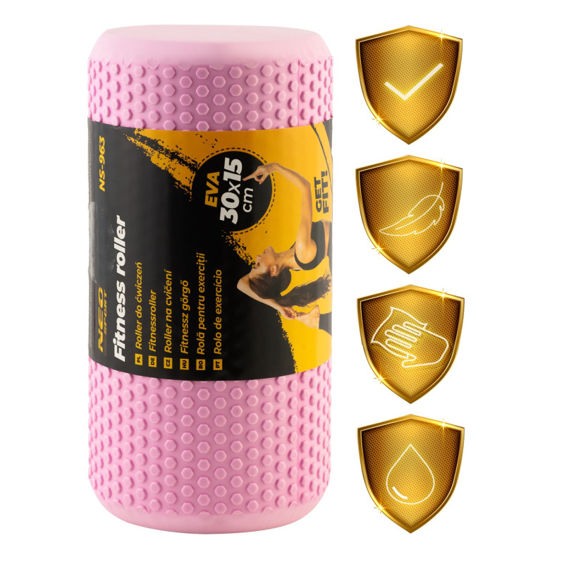 Валик для тренувань Neo Sport NS-963 рожевий