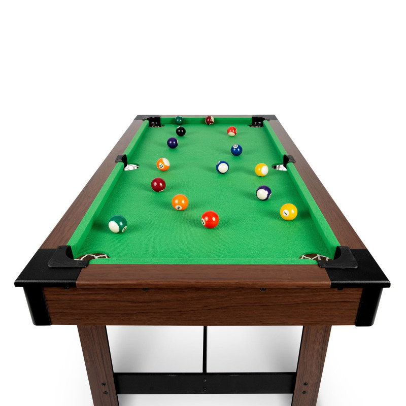 Більярдний стіл з аксесуарами Neo-Sport NS-807, 122 x 61 x 76 см - темно-коричневий