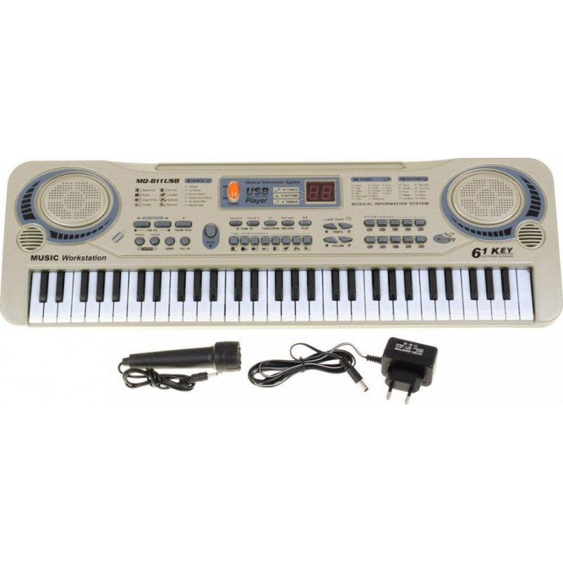 Дитячий синтезатор 5+ Мікрофон + Запис + USB MP3