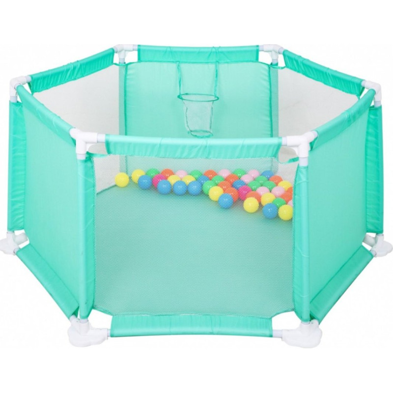 Дитячий манеж Ramiz J1011A, блакитний + аксесуари