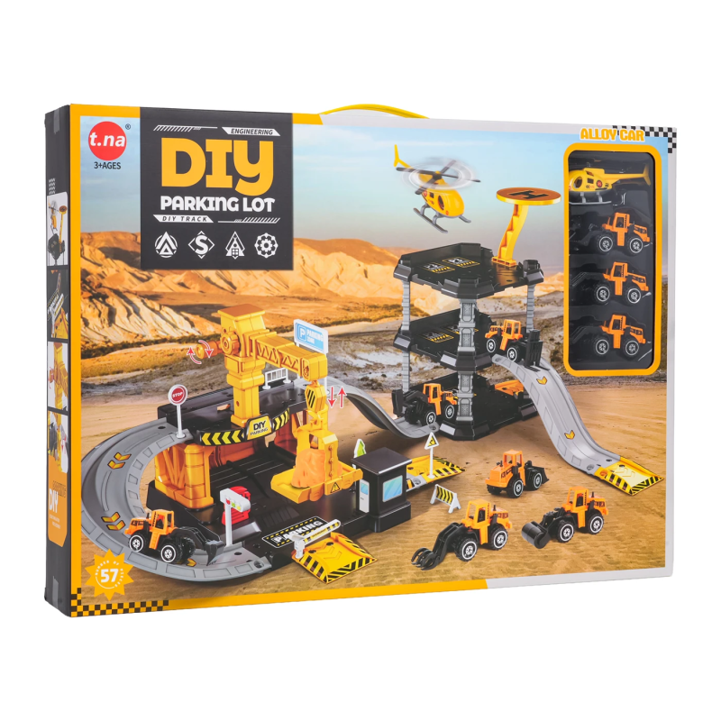 Дитячий іграшковий паркінг та будівельний майданчик Ramiz 1294B + машинки