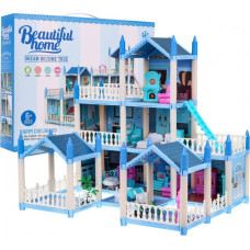 Ляльковий будиночок 6+ 3-х поверховий Синій