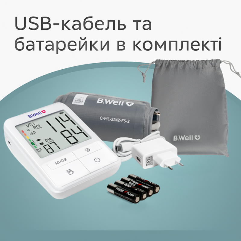 Автоматичний тонометр B.Well MED-51 (MED-51-2653)