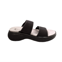 Жіночі сандалі Dr.Feet 21012 146-148 з двома регульованими ремінцями чорні Розмір 7 (21012 146-148/41-2856)