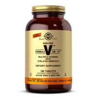 УЦІНКА Мультівітаміни без заліза, формула VM-75, Iron-Free Formula VM-75, Solgar, 180 таблеток (пошкодження зовнішньої плівки)