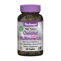 Хелатные Мультивитамины без Железа, Albion, Bluebonnet Nutrition, 60 капсул