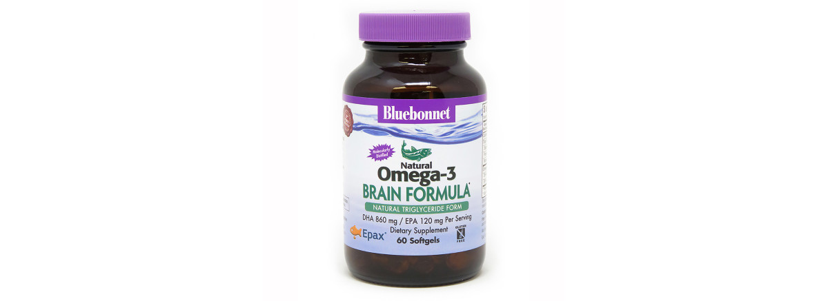 Омега-3 Формула для Мозга, Bluebonnet Nutrition, Omega-3 Brain Formula, 60 желатиновых капсул