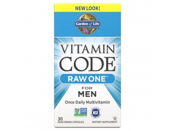 Сирі Мультівітаміни для Чоловіків, Raw One for Men, Vitamin Code, Garden of Life, 30 вегетаріанських капсул