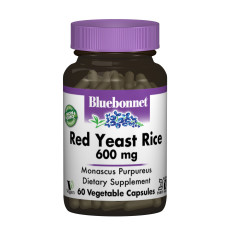 Червоний Дріжджовий Рис 600мг, Bluebonnet Nutrition, 60 гелевих капсул