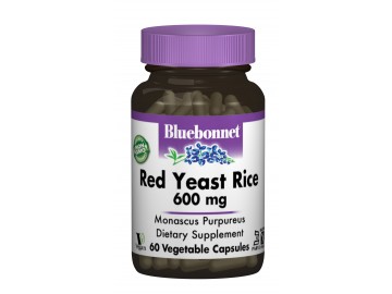 Червоний Дріжджовий Рис 600мг, Bluebonnet Nutrition, 60 гелевих капсул