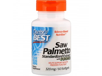 Со Пальметто, Екстракт, Saw Palmetto, Doctor's Best, 320 мг, 60 капсул