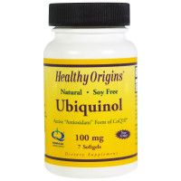 Убіхінол 100мг, Healthy Origins, 7 желатинових капсул