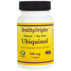 Убихино́л 100мг, Healthy Origins, 7 желатиновых капсул