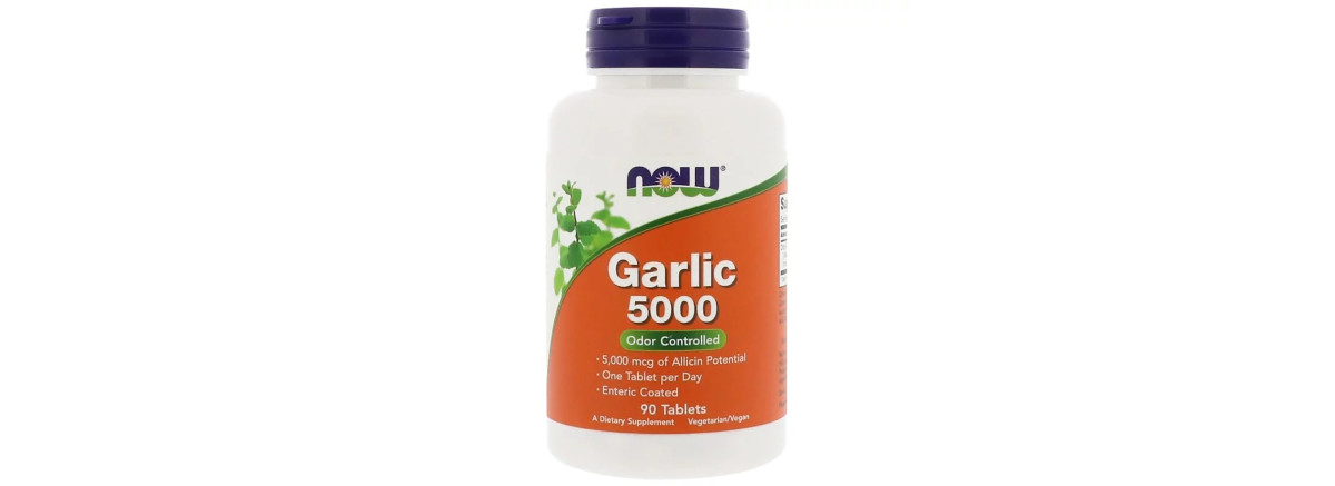 Часник 5000 мг, Now Foods, Garlic 5000, 90 таблеток